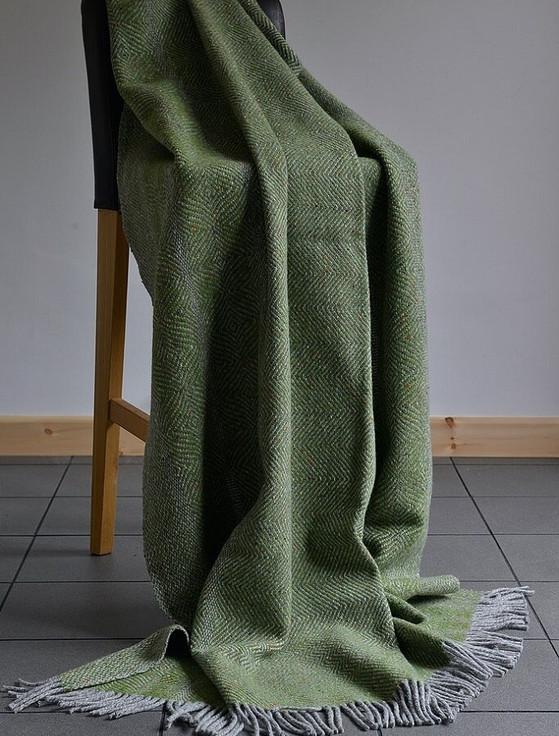 Aran Cashmere Donegal Tweed Undulating Twill Throw