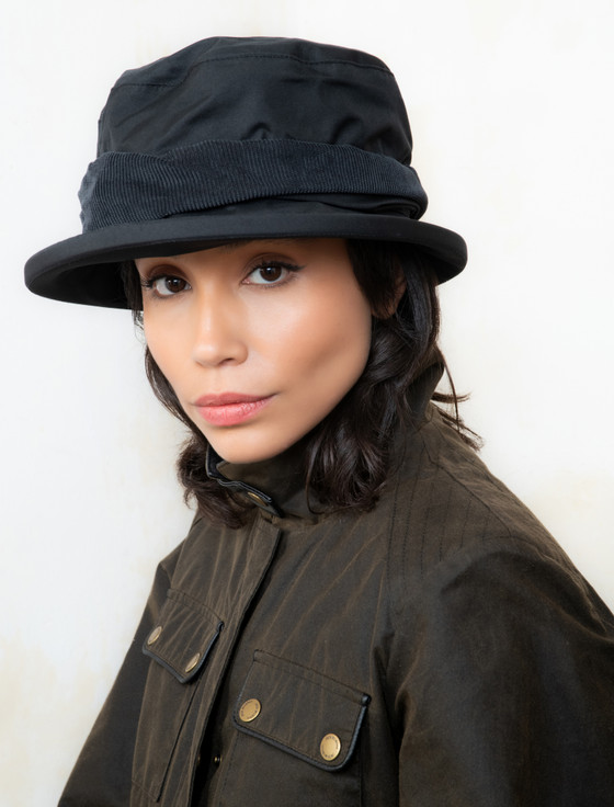 Aran Cashmere Donegal Waterproof Hat - Black