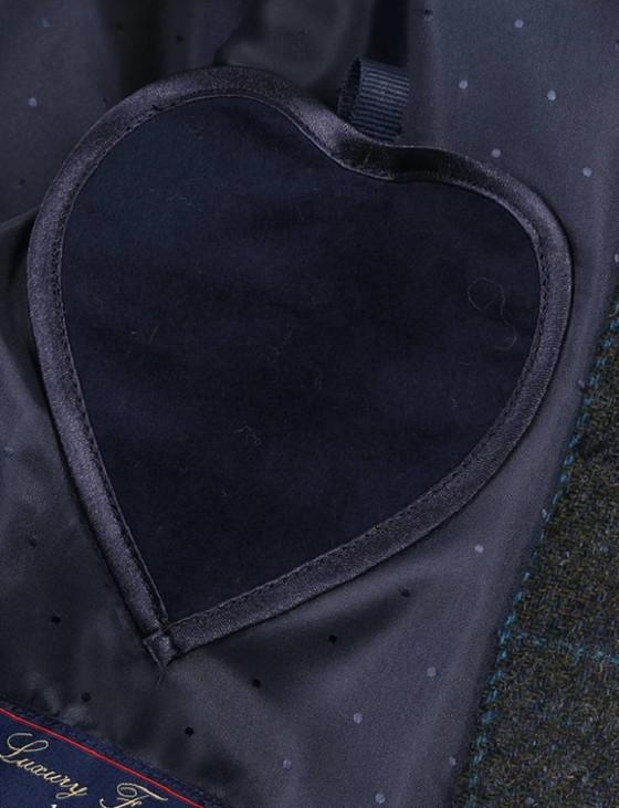 Aran Cashmere Donna Tweed Blazer ��?? Teal Earth