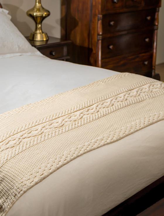 aran cashmere Donnelly Clan Aran Bed Runner