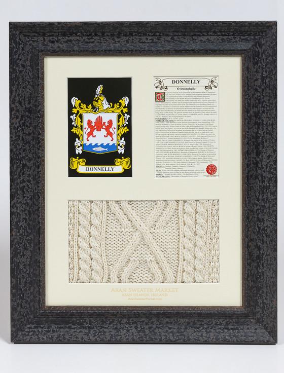 aran cashmere Donnelly Clan Aran & History Display