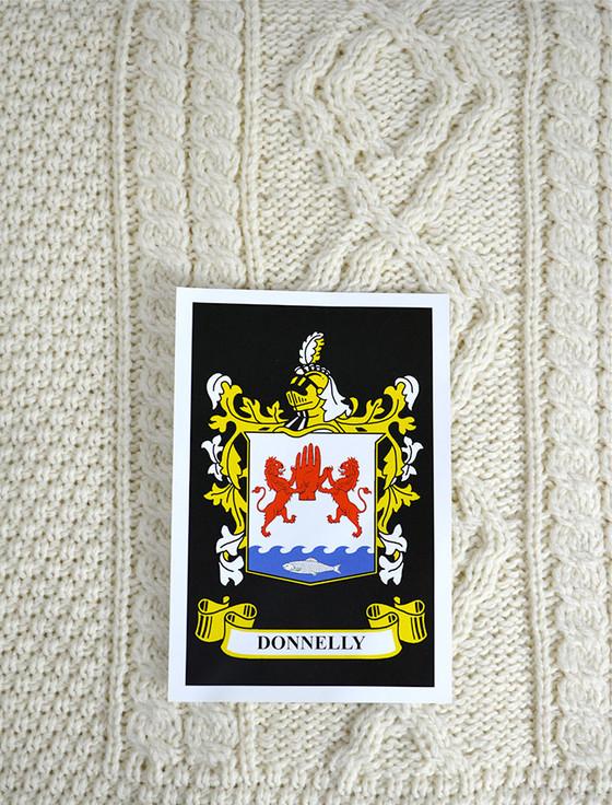 aran cashmere Donnelly Clan Aran Throw