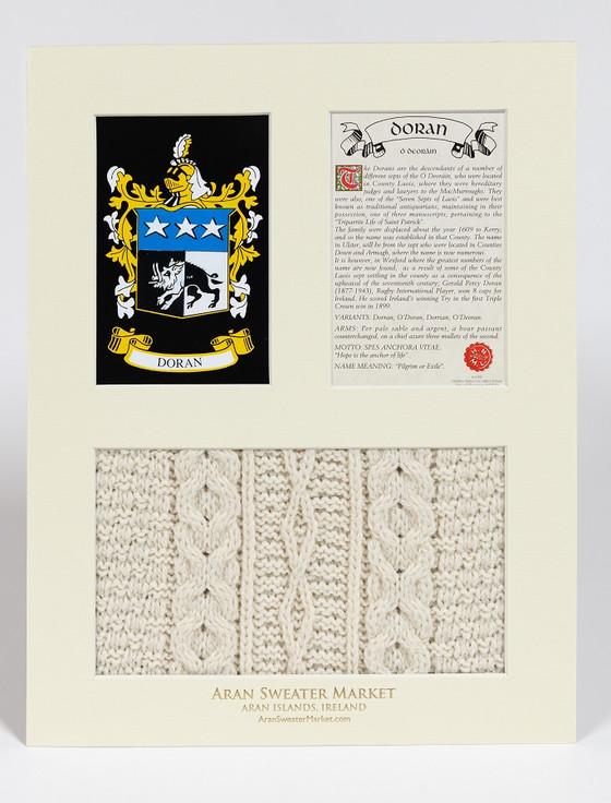 Aran Cashmere Doran Clan Aran & History Display