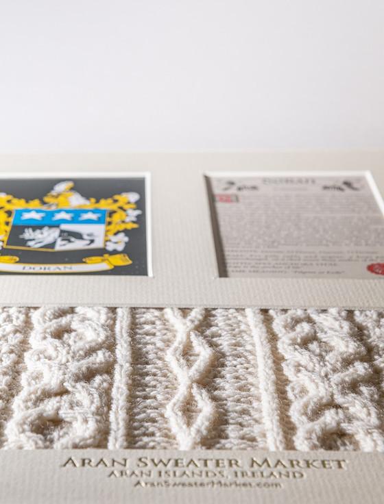 Aran Cashmere Doran Clan Aran & History Display