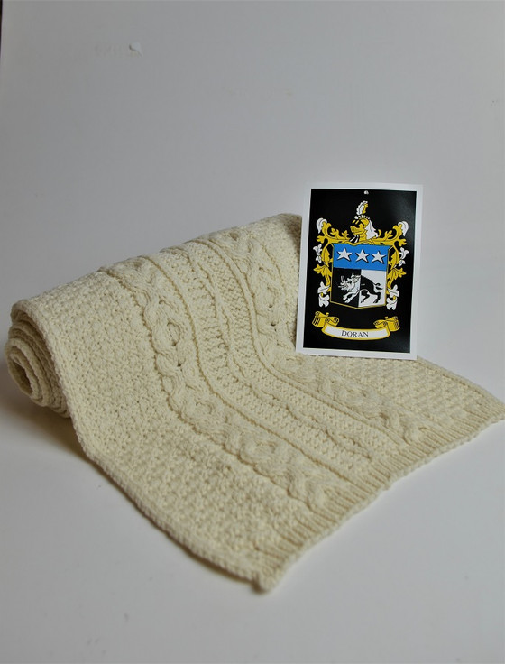 aran cashmere Doran Clan Scarf