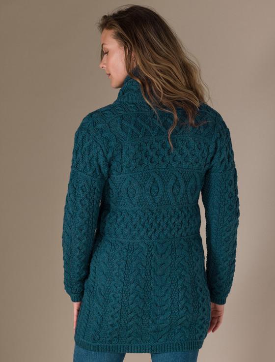 Aran Cashmere Double Collar Merino Aran Coat