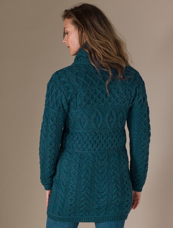 Aran Cashmere Double Collar Merino Aran Coat