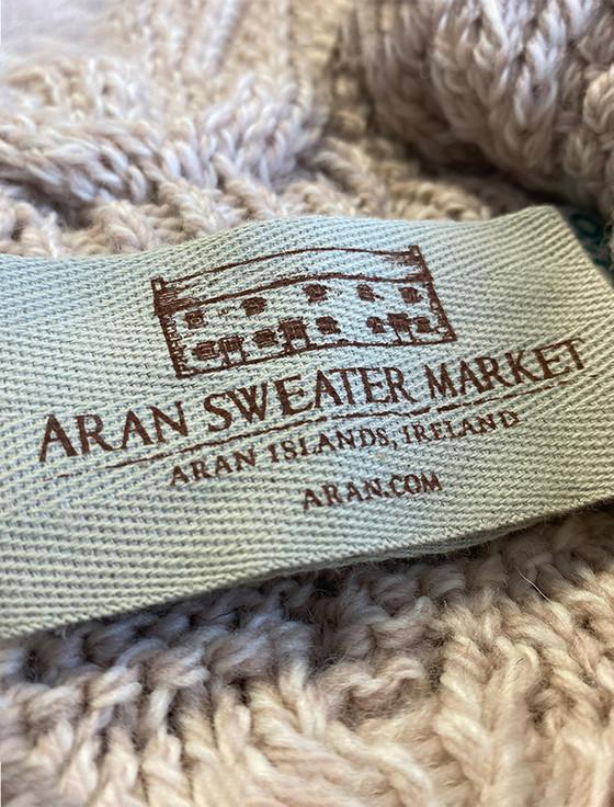 Aran Cashmere Double Collar Merino Aran Coat‎