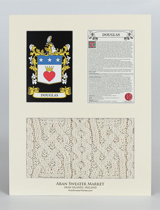 Aran Cashmere Douglas Clan Aran & History Display