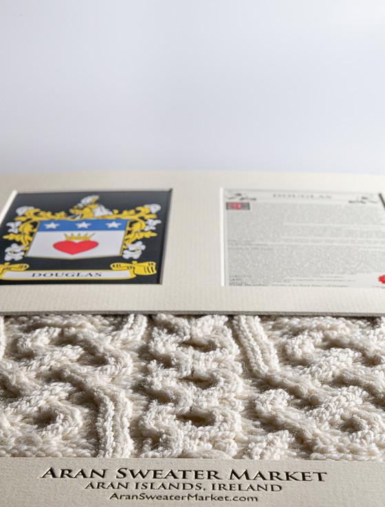 Aran Cashmere Douglas Clan Aran & History Display
