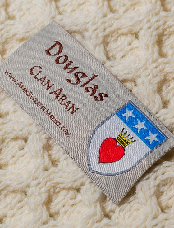 Aran Cashmere Douglas Clan Aran Poncho