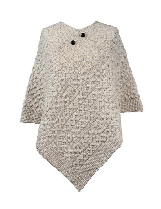 aran cashmere Douglas Clan Aran Poncho