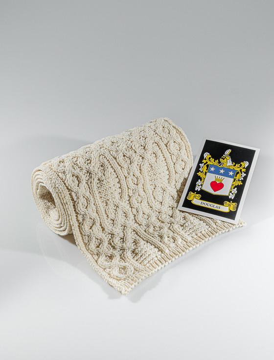 aran cashmere Douglas Clan Scarf