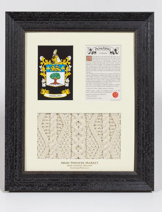 aran cashmere Dowling Clan Aran & History Display