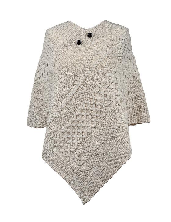 aran cashmere Dowling Clan Aran Poncho