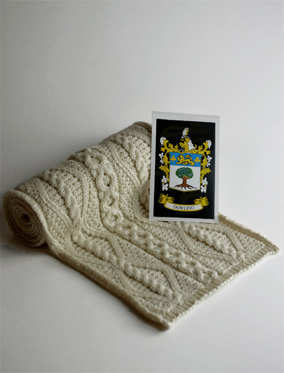 aran cashmere Dowling Clan Scarf