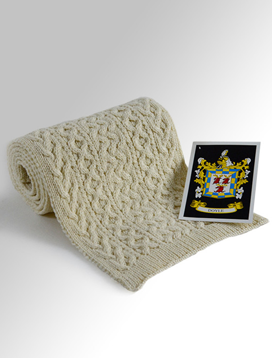 aran cashmere Doyle Clan Scarf