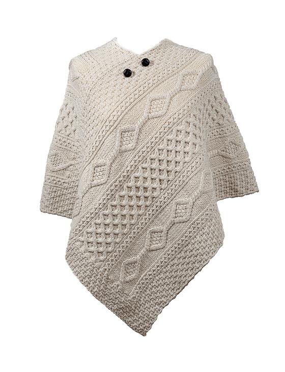 aran cashmere Duffy Clan Aran Poncho