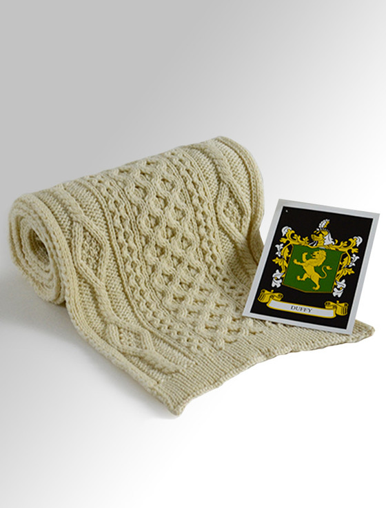 aran cashmere Duffy Clan Scarf