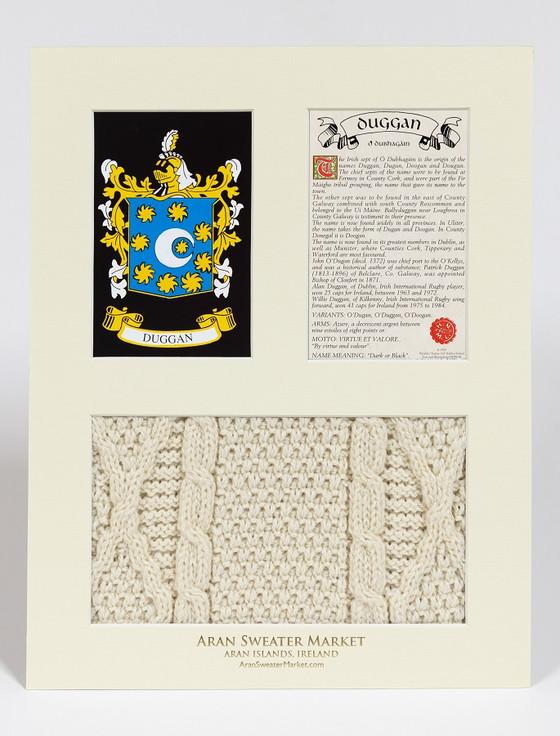 Aran Cashmere Duggan Clan Aran & History Display