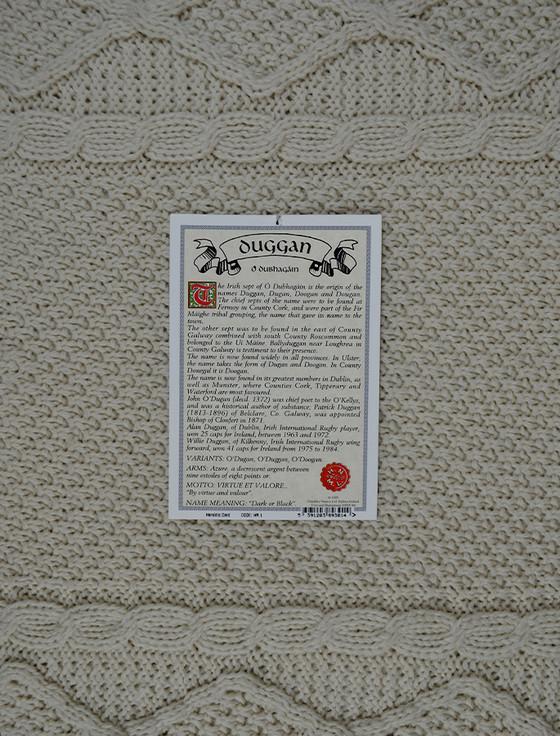 Aran Cashmere Duggan Clan Aran Throw