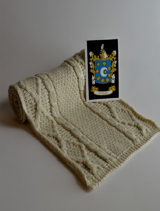 aran cashmere Duggan Clan Scarf