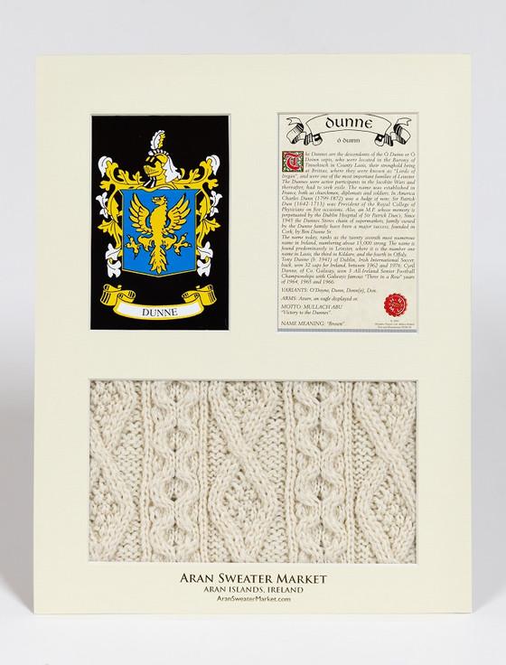 Aran Cashmere Dunne Clan Aran & History Display