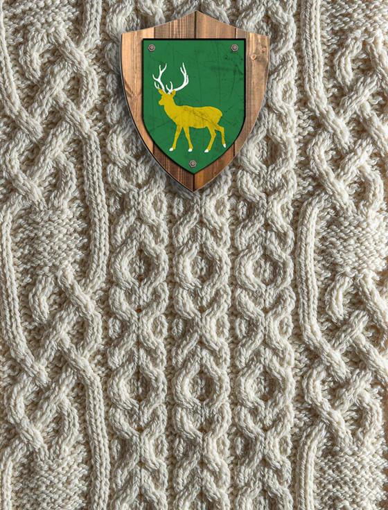 aran cashmere Edwards Clan Aran Throw