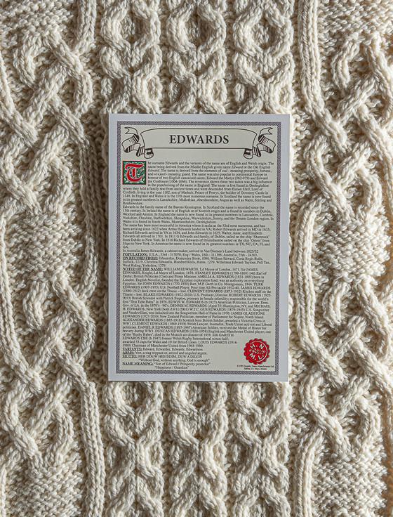 Aran Cashmere Edwards Clan Scarf