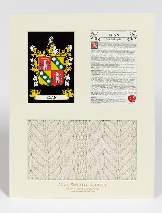 Aran Cashmere Egan Clan Aran & History Display