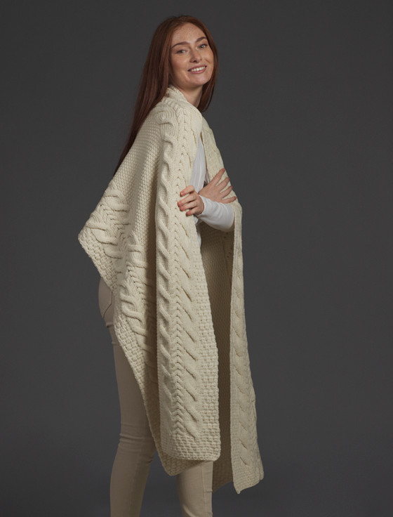 Aran Cashmere Egan Clan Aran Wrap