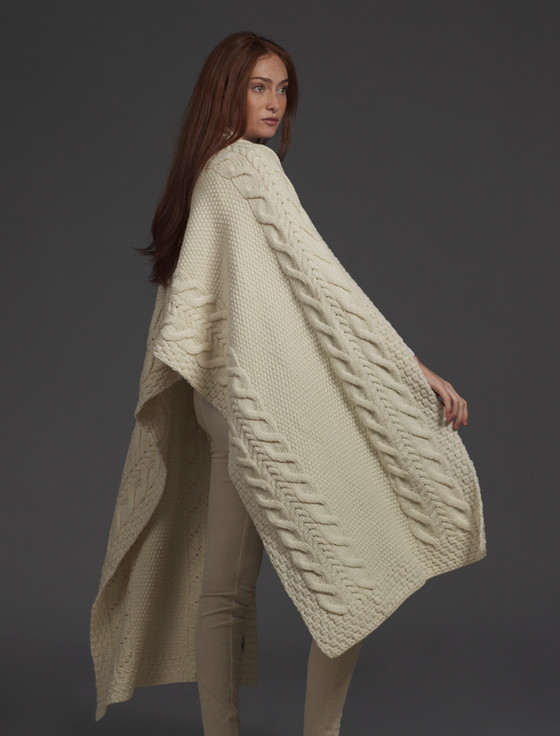 Aran Cashmere Egan Clan Aran Wrap