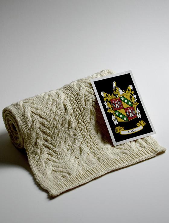 aran cashmere Egan Clan Scarf