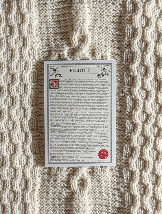 Aran Cashmere Elliot Clan Scarf