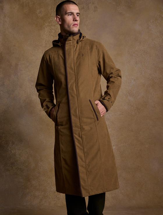 aran cashmere Emmet Waterproof Long Coat - Camel