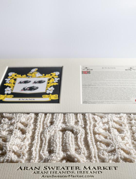 Aran Cashmere Evans Clan Aran & History Display