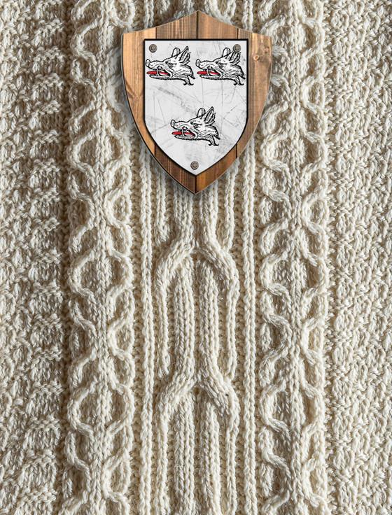 aran cashmere Evans Clan Aran Throw