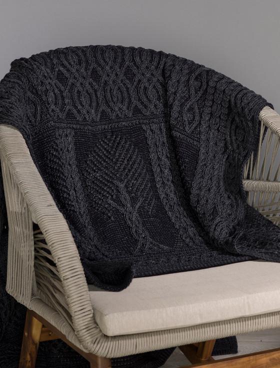 Aran Cashmere Fairy Tree Celtic Throw