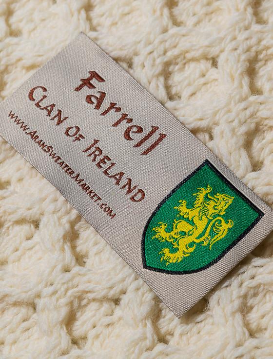 Aran Cashmere Farrell Clan Aran Poncho