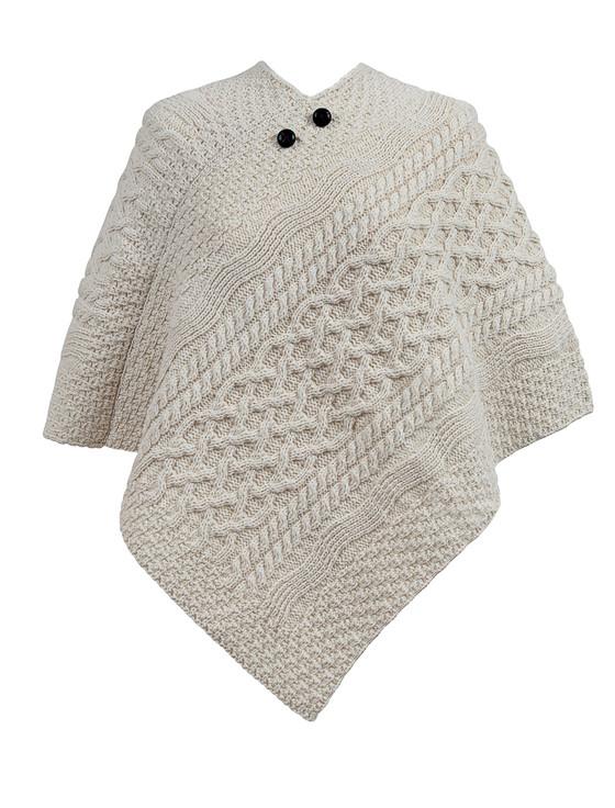 aran cashmere Farrell Clan Aran Poncho