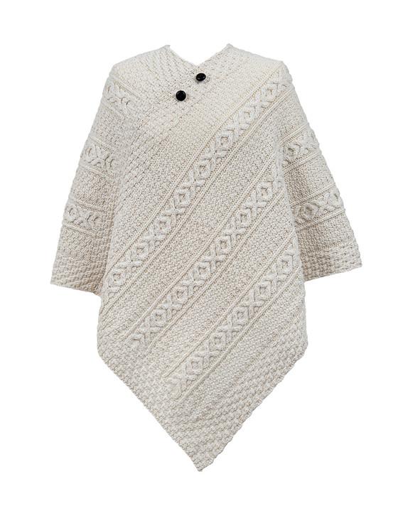 aran cashmere Ferguson Clan Aran Poncho