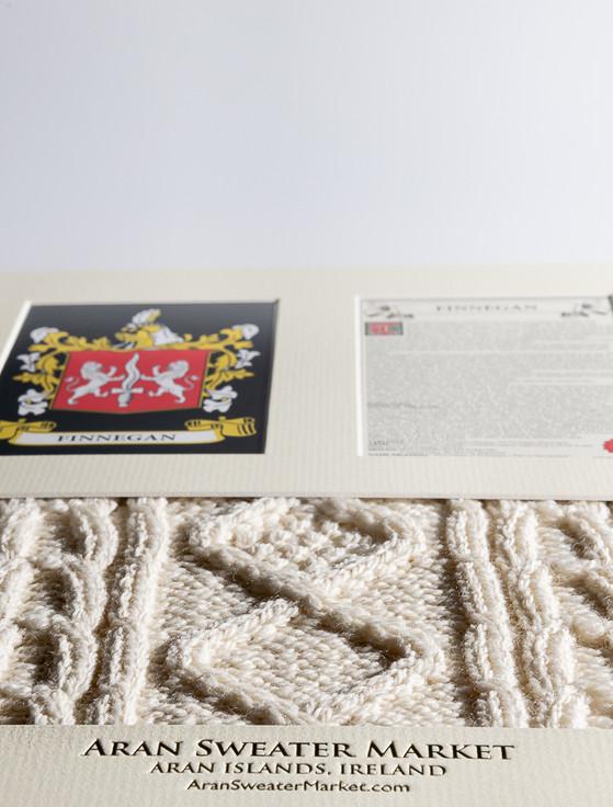 Aran Cashmere Finnegan Clan Aran & History Display