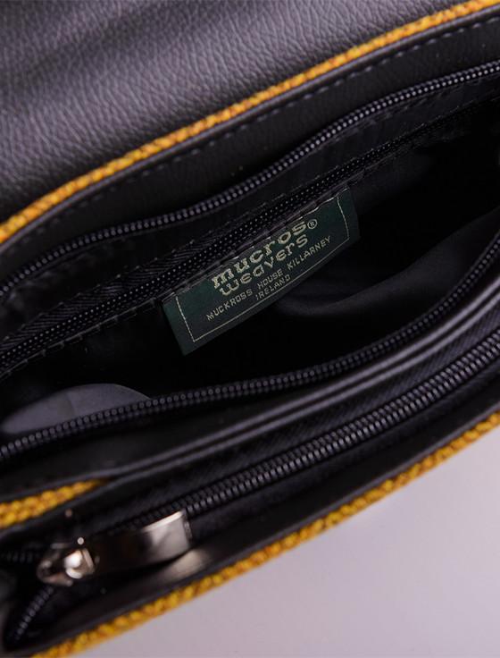 Aran Cashmere Fiona Tweed Bag - Mustard