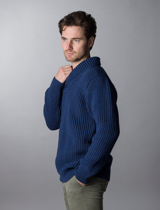 Aran Cashmere Fishe‎rma‎n Sh‎awl Neck Sweater