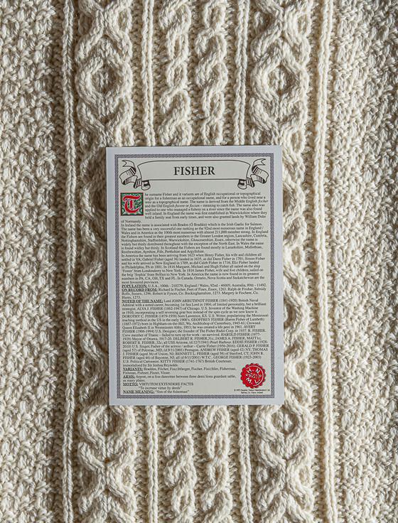 Aran Cashmere Fisher Clan Aran Throw
