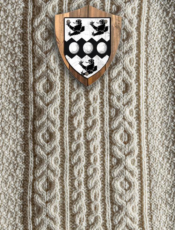 aran cashmere Fisher Clan Aran Throw