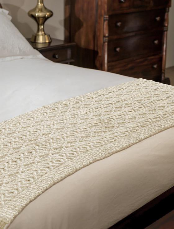 aran cashmere Fitzgerald Clan Aran Bed Runner