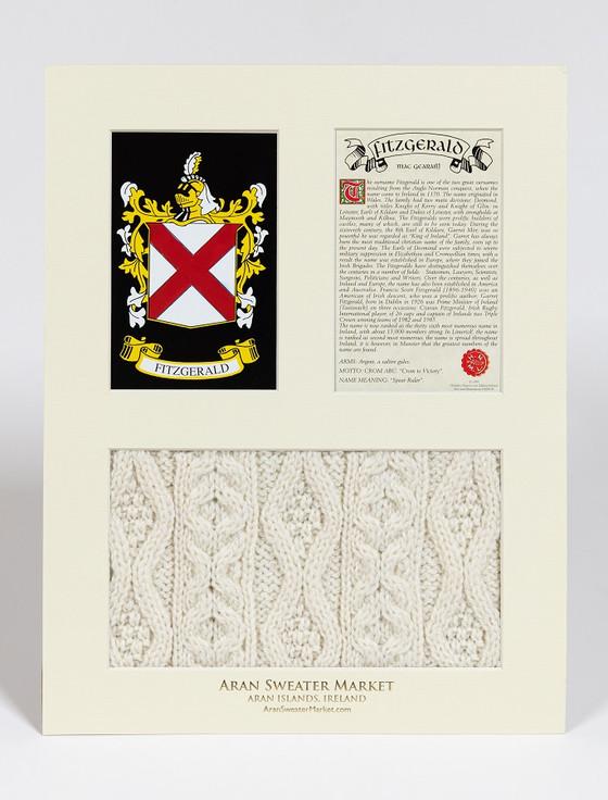 Aran Cashmere Fitzgerald Clan Aran & History Display