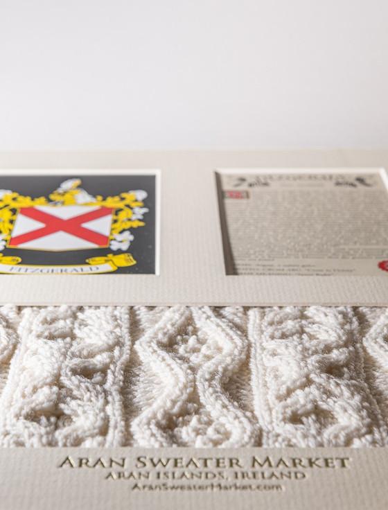 Aran Cashmere Fitzgerald Clan Aran & History Display