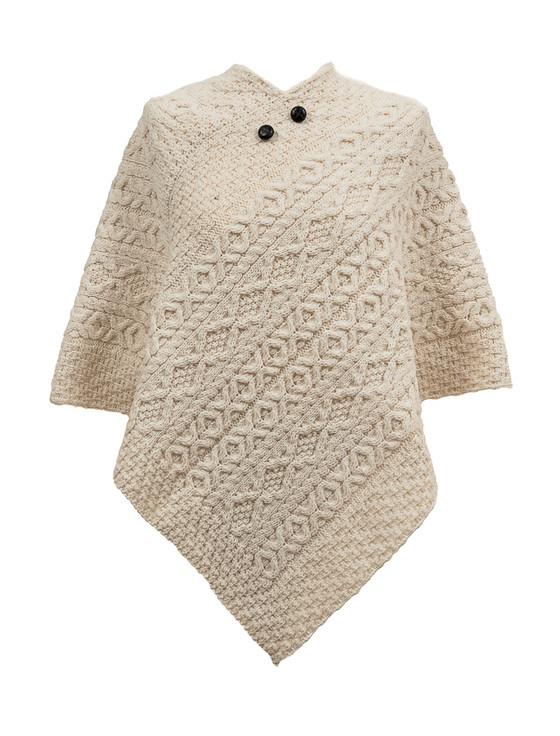 aran cashmere Fitzgerald Clan Aran Poncho